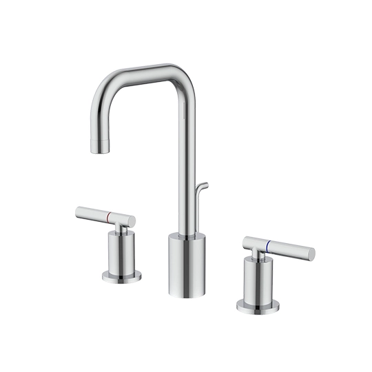 Two-Handle Widespread Basin Faucet W/Lift Rod