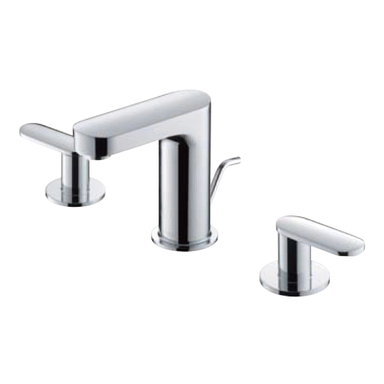 Two-Handle Basin Faucet W/ Lift Rod